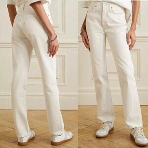 Agolde Lana High Rise Crop Jeans in Ecru Size 23 Lana Crop